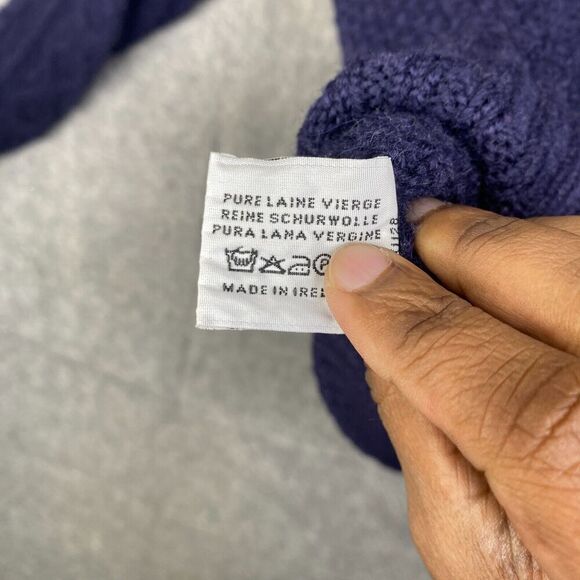 Patrick Malin Donegal Ireland Cable Knit Sweater XXL Fisherman's Chunky Knit - Picture 8 of 10